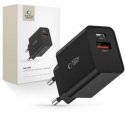 Tech-Protect NC30W lādētājs 2x USB-C PD 30W / USB-A QC 3.0 - melns Tech-Protect NC30W lādētājs 2x USB-C PD 30W / USB-A QC 3.0 - melns
