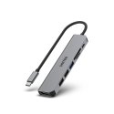 UNITEK uHUB S7+ Langallinen USB 3.2 Gen 1 (3.1 Gen 1) Type-C Harmaa UNITEK uHUB S7+ Langallinen USB 3.2 Gen 1 (3.1 Gen 1) Type-C Harmaa