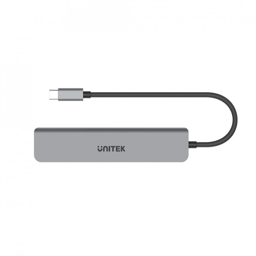 UNITEK uHUB S7+ Langallinen USB 3.2 Gen 1 (3.1 Gen 1) Type-C Harmaa – 5