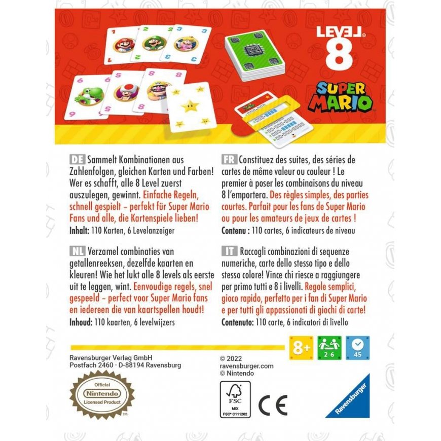 Ravensburger Super Mario Level 8 Kāršu spēle – 2