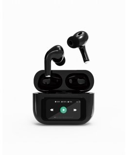 Gembird GMB Audio TWS-LCD-ANC-01-BK austiņas un brīvroku komplekts Bezvadu Ausīs Zvani / mūzika USB Veids-C Bluetooth Melns