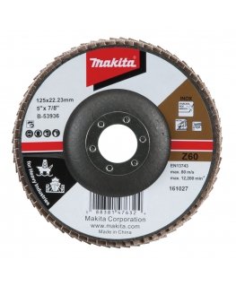 Makita Levylevyt 125MM K60 Metalle, RST HEAVY DUTY B-53936