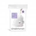 simplehuman CW0171 мешки для мусора 35 L Белый 20 шт