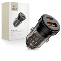 Tech-Protect CC03 30W 2-Port USB-A | USB-C Car Charger - Black Tech-Protect CC03 30W 2-Port USB-A | USB-C Car Charger - Black