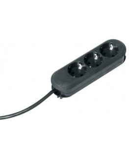 Bachmann 388.172 power extension 5 m 3 AC outlet(s) Black