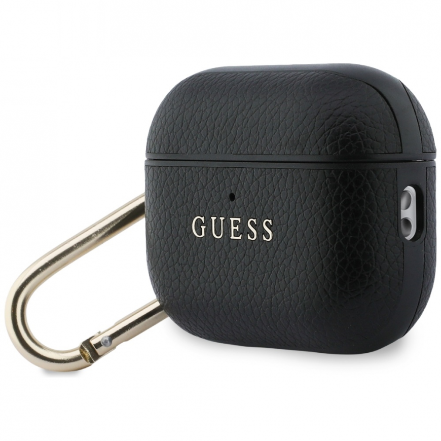 Case Guess Grained Classic Logo Hook for AirPods Pro 3 black – 3