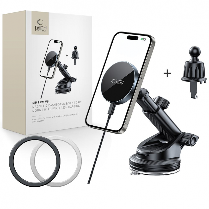 Tech-Protect mm15W-V5 Magnetic MagSafe Car Holder for Cockpit|Wi