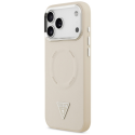 Guess Triangle Logo MagSafe Case for iPhone 17 Pro Beige Guess Triangle Logo MagSafe Case for iPhone 17 Pro Beige