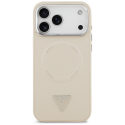 Guess Triangle Logo MagSafe Case for iPhone 17 Pro Beige Guess Triangle Logo MagSafe Case for iPhone 17 Pro Beige