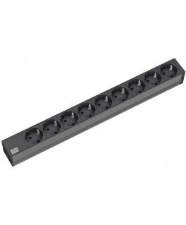 Bachmann 9x Schuko, 2m elektros tinklo ilgintuvas 9 AC išvestis(ys / čių) Juoda