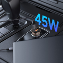 Tech-Protect CC01 45W 2-Port USB-A | USB-C Car Charger - Black Tech-Protect CC01 45W 2-Port USB-A | USB-C Car Charger - Black