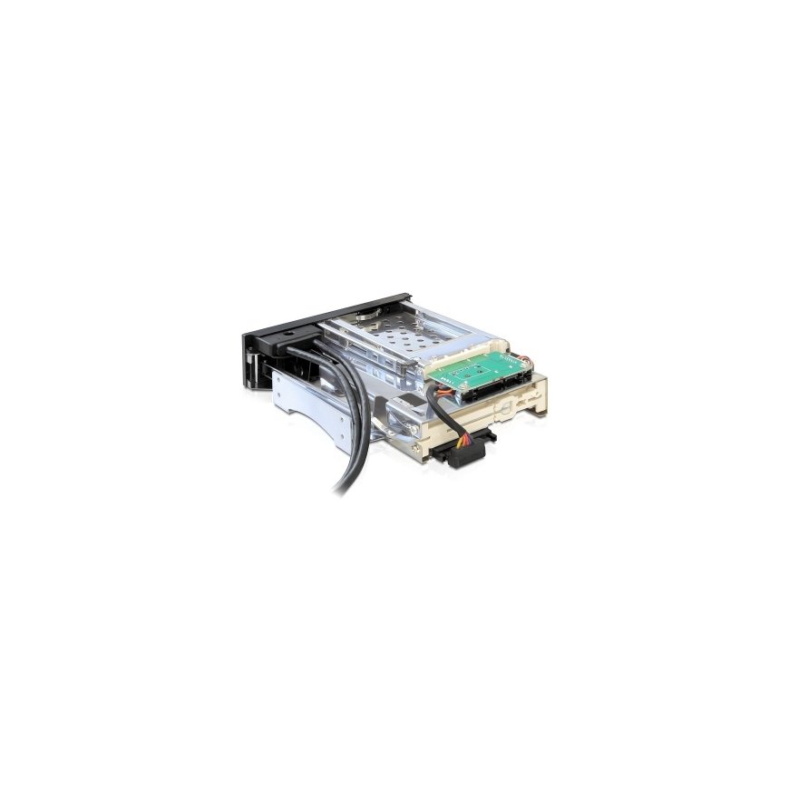 DeLOCK 47209 drive bay panel 13.3 cm (5.25") I/O ports panel Black – 4