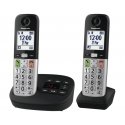 Panasonic KX-TGU432 DECT telefons Zvanītāja ID Melns, Sudrabs Panasonic KX-TGU432 DECT telefons Zvanītāja ID Melns, Sudrabs