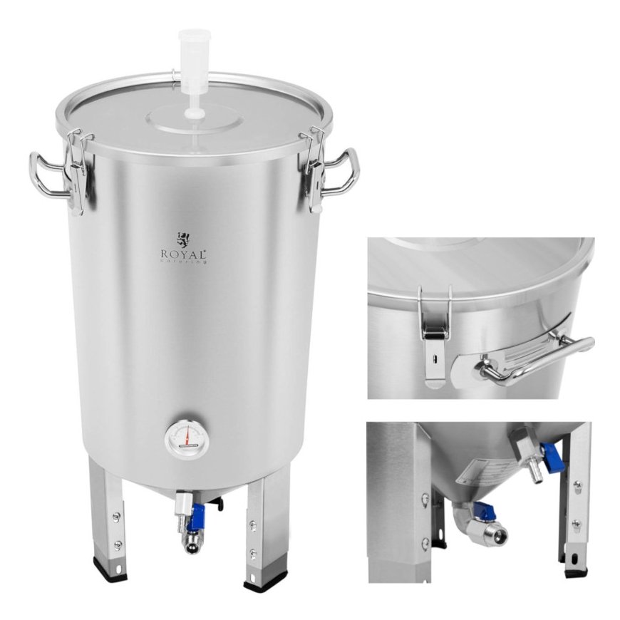 Royal Catering Fermentation Tank Beer Fermentor Container 30L