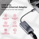 UNITEK USB-C Į RJ45 5GBPS M/F ADAPTERIS UNITEK USB-C Į RJ45 5GBPS M/F ADAPTERIS