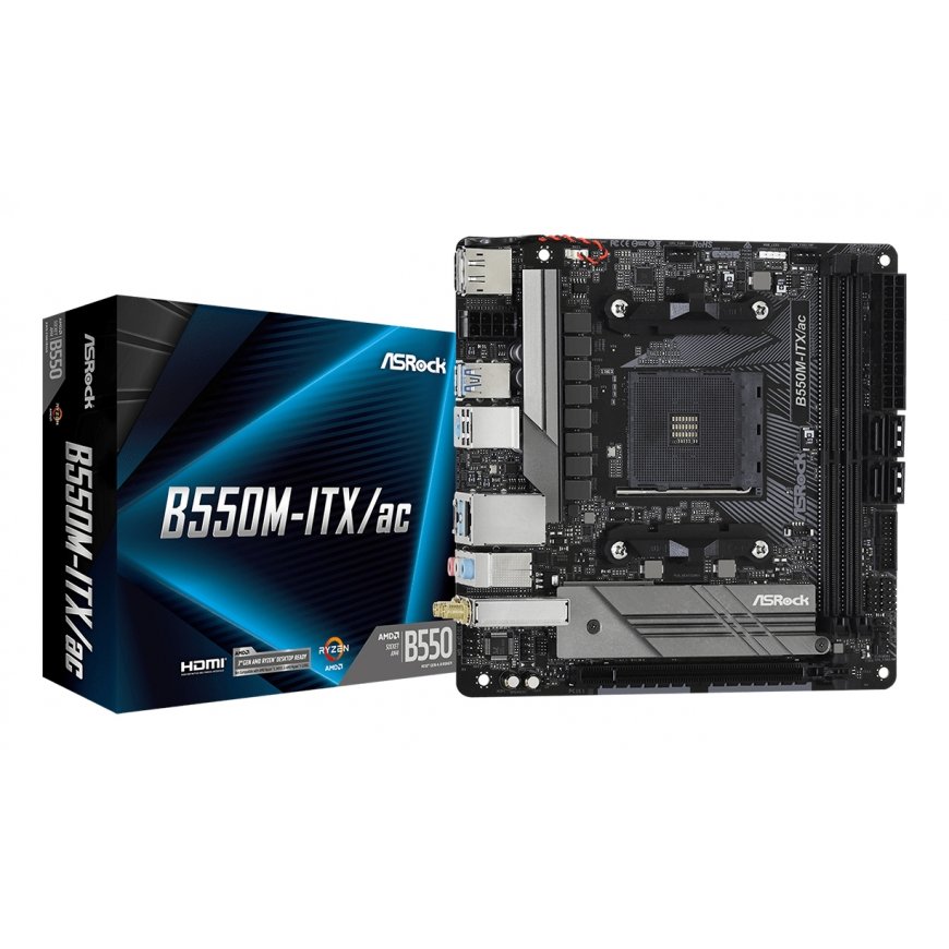 Asrock B550M-ITX/ac AMD B550 Ligzda AM4