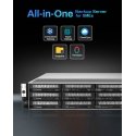 TerraMaster U12-500 Plus NAS Stovas (2U) Intel® Core™ i7 16 GB DDR5 0 TB Pilka