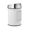 Brabantia 364488 šiukšliadėžė 3 L Turas Plastikas, Nerūdijančiojo plieno Metalinis, Balta Brabantia 364488 šiukšliadėžė 3 L Turas Plastikas, Nerūdijančiojo plieno Metalinis, Balta