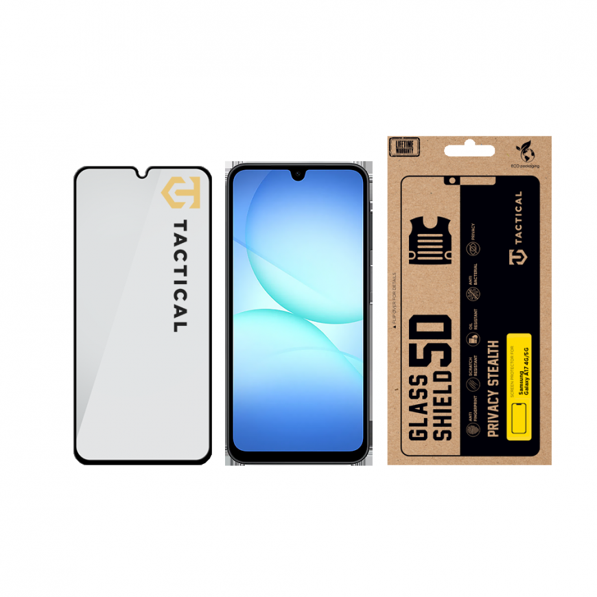 Tactical Glass Shield Privacy Stealth 5D for Samsung Galaxy A17 – 2