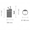 Brabantia Touch Bin 3 L Apaļš Melns, Sudrabs Brabantia Touch Bin 3 L Apaļš Melns, Sudrabs