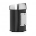 Brabantia Touch Bin 3 L Pyöreä musta, Hopea Brabantia Touch Bin 3 L Pyöreä musta, Hopea