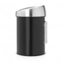 Brabantia Touch Bin 3 L Pyöreä musta, Hopea Brabantia Touch Bin 3 L Pyöreä musta, Hopea