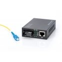 Digitus DN-82123 tīlkla mediju pārveidotājs 1000 Mbit/s 1550 nm Viens režīms Melns Digitus DN-82123 tīlkla mediju pārveidotājs 1000 Mbit/s 1550 nm Viens režīms Melns