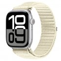 Apple Watch 42/44/45/46/49MM YE nailonist punutud rihm Starlight Apple Watch 42/44/45/46/49MM YE nailonist punutud rihm Starlight