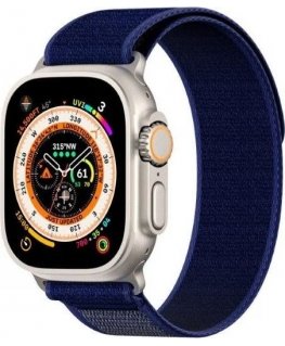 Sportinis Velcro dirželis Apple Watch 42/44/45/46/49MM Mėlynas
