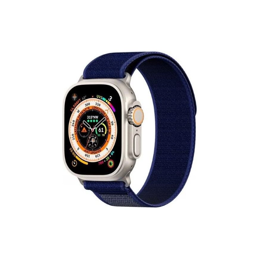 Sportinis Velcro dirželis Apple Watch 42/44/45/46/49MM Mėlynas