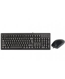 A4Tech KM-720620D klaviatūra Pelė įskaityta Biuras USB QWERTY Anglų Juoda