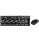 A4Tech KM-720620D klaviatuur Hiir kaasa arvatud Kontor USB QWERTY Inglise Must A4Tech KM-720620D klaviatuur Hiir kaasa arvatud Kontor USB QWERTY Inglise Must