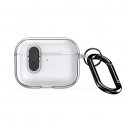 Apple AirPods Pro 3 PECL Series PC+TPU Cover with Hook Black Clear Apple AirPods Pro 3 PECL Series PC+TPU Cover with Hook Black Clear