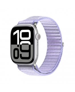 Apple Watch 38/40/41/42MM YE nailonpunut konksu rand lilla