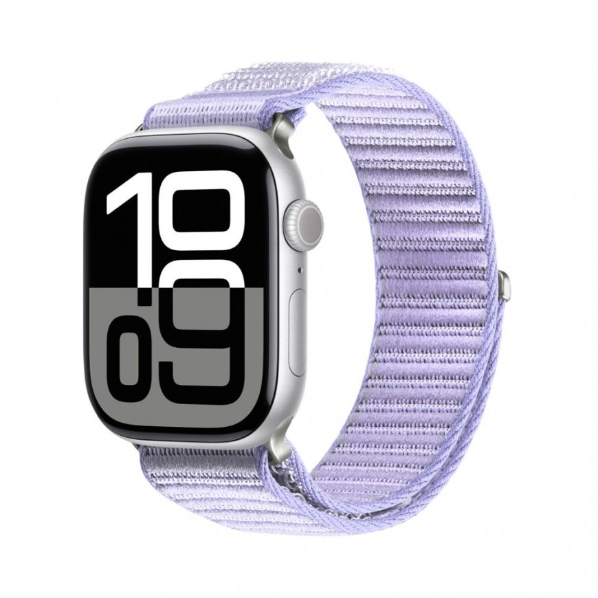 Apple Watch 38/40/41/42MM YE nailonpunut konksu rand lilla
