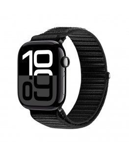 Apple Watch 38/40/41/42MM GEL Nailono pynimo apyrankė juoda