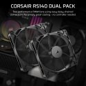 Corsair RS140 Корпус компьютера Вентилятор 14 cm Черный 2 шт