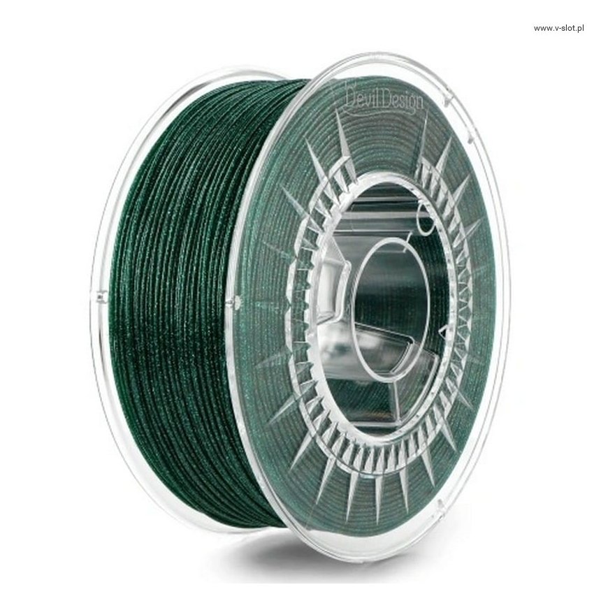 Plastmasas Devil Design PLA - 1.75mm - 1kg - Galaxy Zaļš