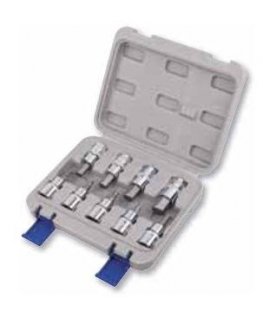 Galvučių su Hex antgaliais rinkinys 9 vnt 1/2" 4-17mm Irimo