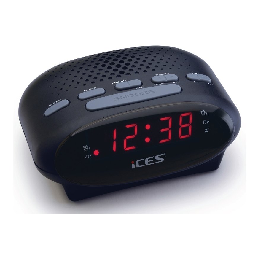 Ices ICR-210 Pulkstenis Melns