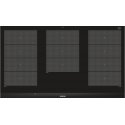 Siemens EX975LXC1E варочная поверхность Черный, Нержавеющая сталь Встроенный Плита с зонами индукции