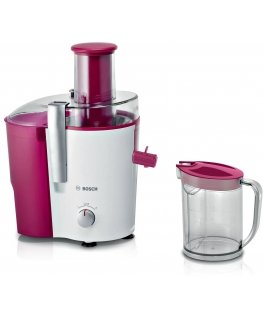 Bosch MES25C0 соковыжималка Центрифужная соковыжымалка 700 W Cherry (fruit), Прозрачный, Белый