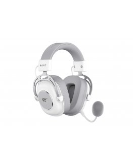 Havit H2002YG (White and grey) Austiņas Vadu & Bezvadu Speļu Bluetooth Pelēks, Balts