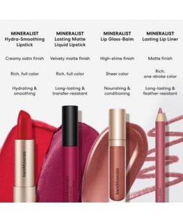 BareMinerals, Energy, Hydra-Smoothing, Cream Lipstick, fiery red