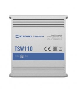 Teltonika TSW110 Неуправляемый Gigabit Ethernet (10/100/1000) Питание по Ethernet (PoE) Синий, Серый