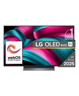LG OLED evo AI OLED48C51LA televizors 121,9 cm (48") 4K Ultra HD Viedtelevizors Wi-Fi Melns