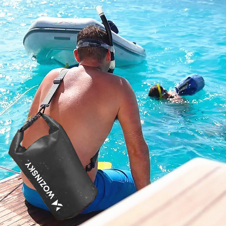 Wozinsky WWK-10 waterproof bag for sup kayak 10l - black – 2