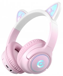 ProCaster Meow 2.0 ausinės su mikrofonu, rožinė