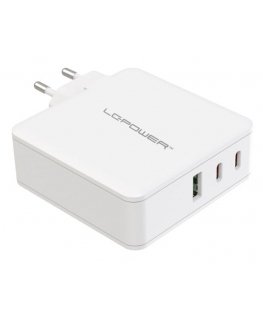 LC-Power LC-GAN-100 mobiliojo įrenginio kroviklis Universalus Balta AC Spartusis įkrovimas Vidaus