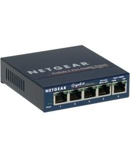 NETGEAR GS105 Неуправляемый Gigabit Ethernet (10/100/1000) Синий